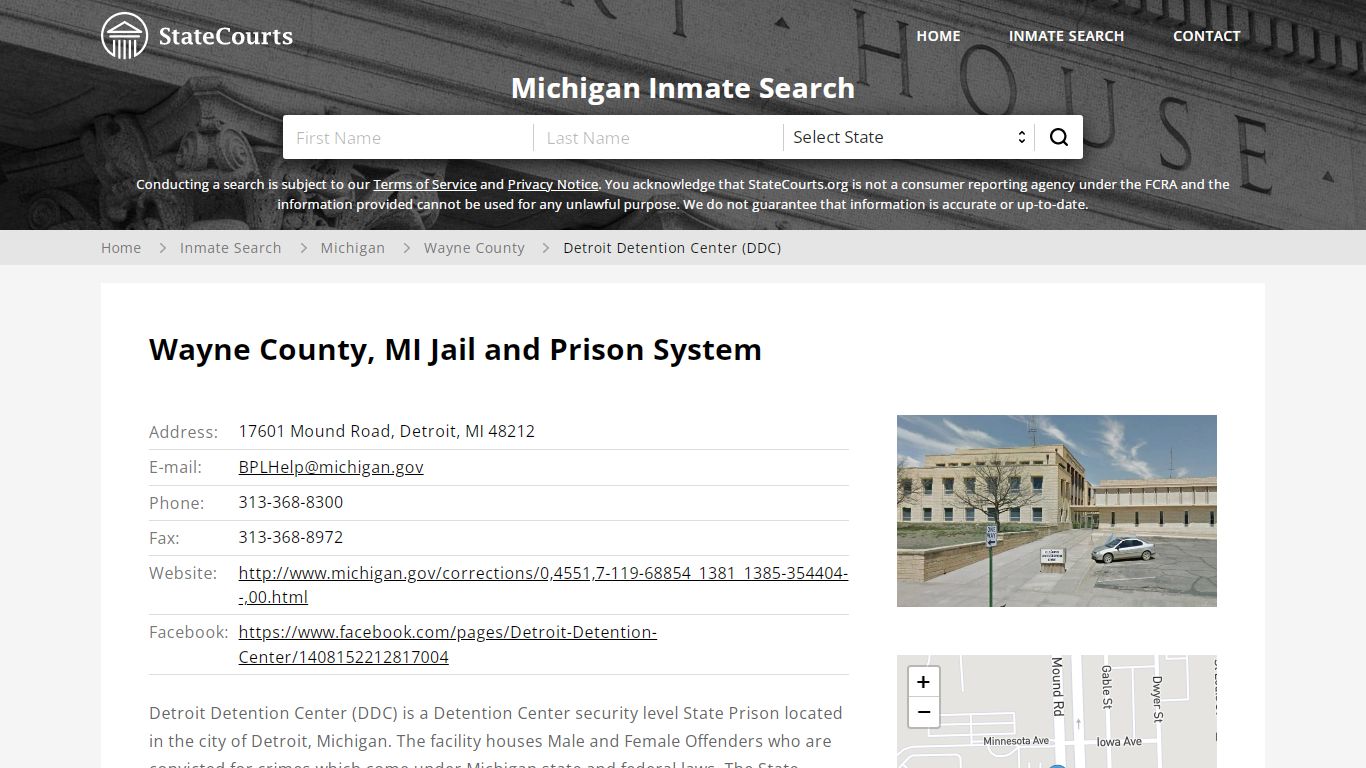 Detroit Detention Center (DDC) Inmate Records Search ...